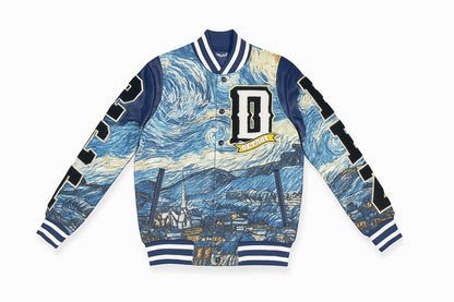 Wave Off Kanagawa Tapestry Jacket - Blue