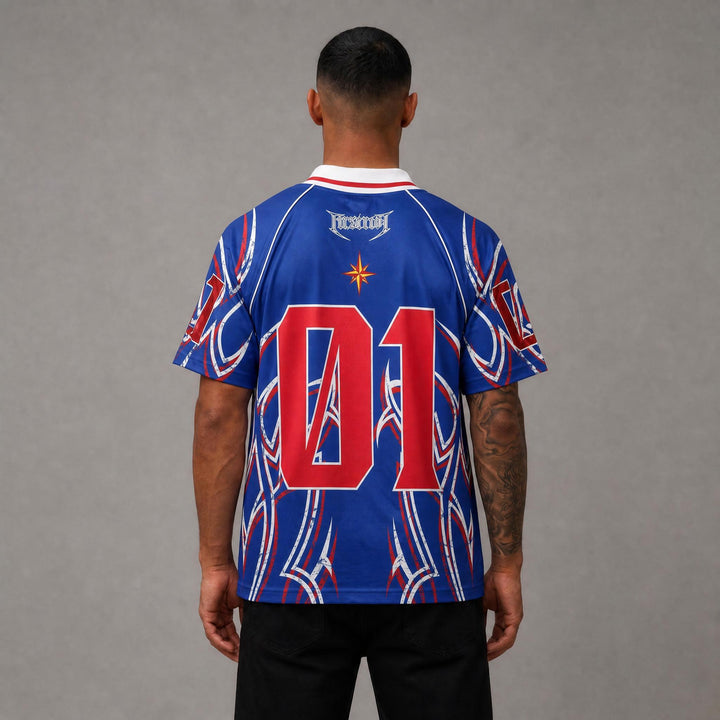 AXIS OF FLAME SHORT SLV SPORTS JERSEY