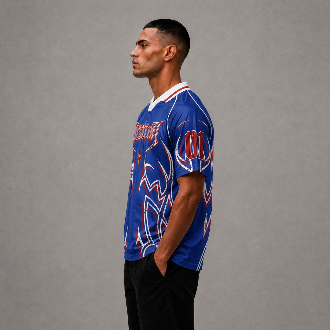 AXIS OF FLAME SHORT SLV SPORTS JERSEY