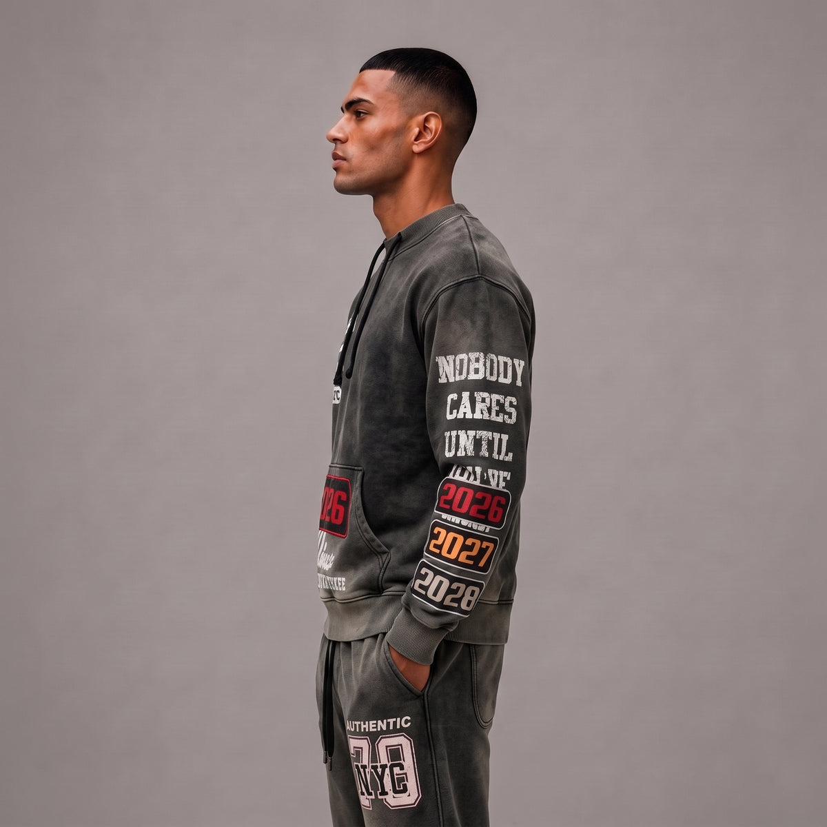 All Over Graphic Hoodie - Men's Streetwear Hoodie
