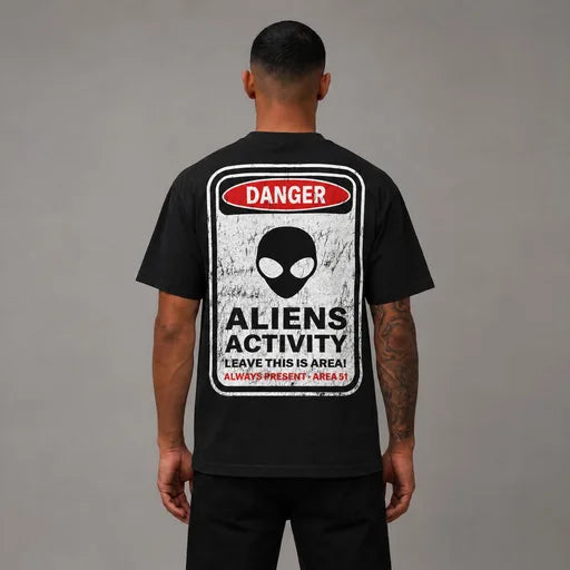 Always Present Aliens Activity Tee - Men's Graphic Streetwear T-Shirt
