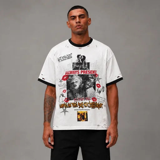 Always Present Love in the 90s Tee - Men's Graphic Streetwear T-Shirt
