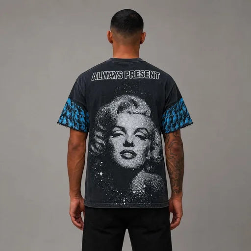 Always Present Raven Portrait Tee - Men's Graphic Streetwear T-Shirt