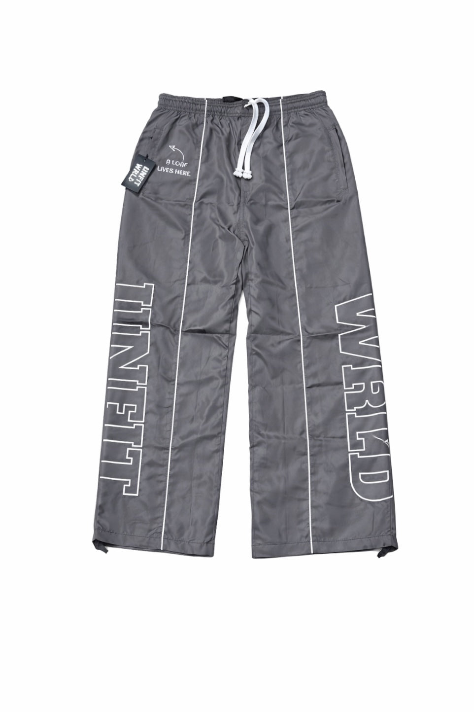 Unftd Wrld Baggy "Parachute" Pants - Light grey