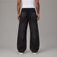 Bkys Cross French Terry Pants - Men's Streetwear Long Pants