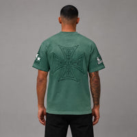 Bkys Cross French Terry Tee - Men's Graphic Streetwear T-Shirt