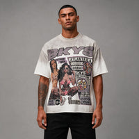 Bkys Magazine French Terry Tee - Men's Graphic Streetwear T-Shirt