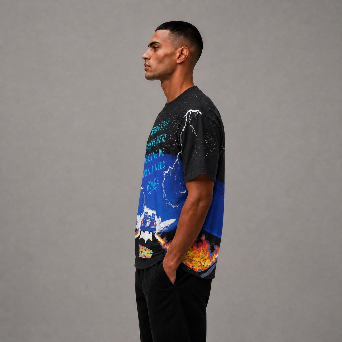 Back To The Future Tee - Black