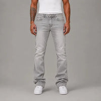 Basic Skinny Flare Jeans - Men's Streetwear Denim Jeans