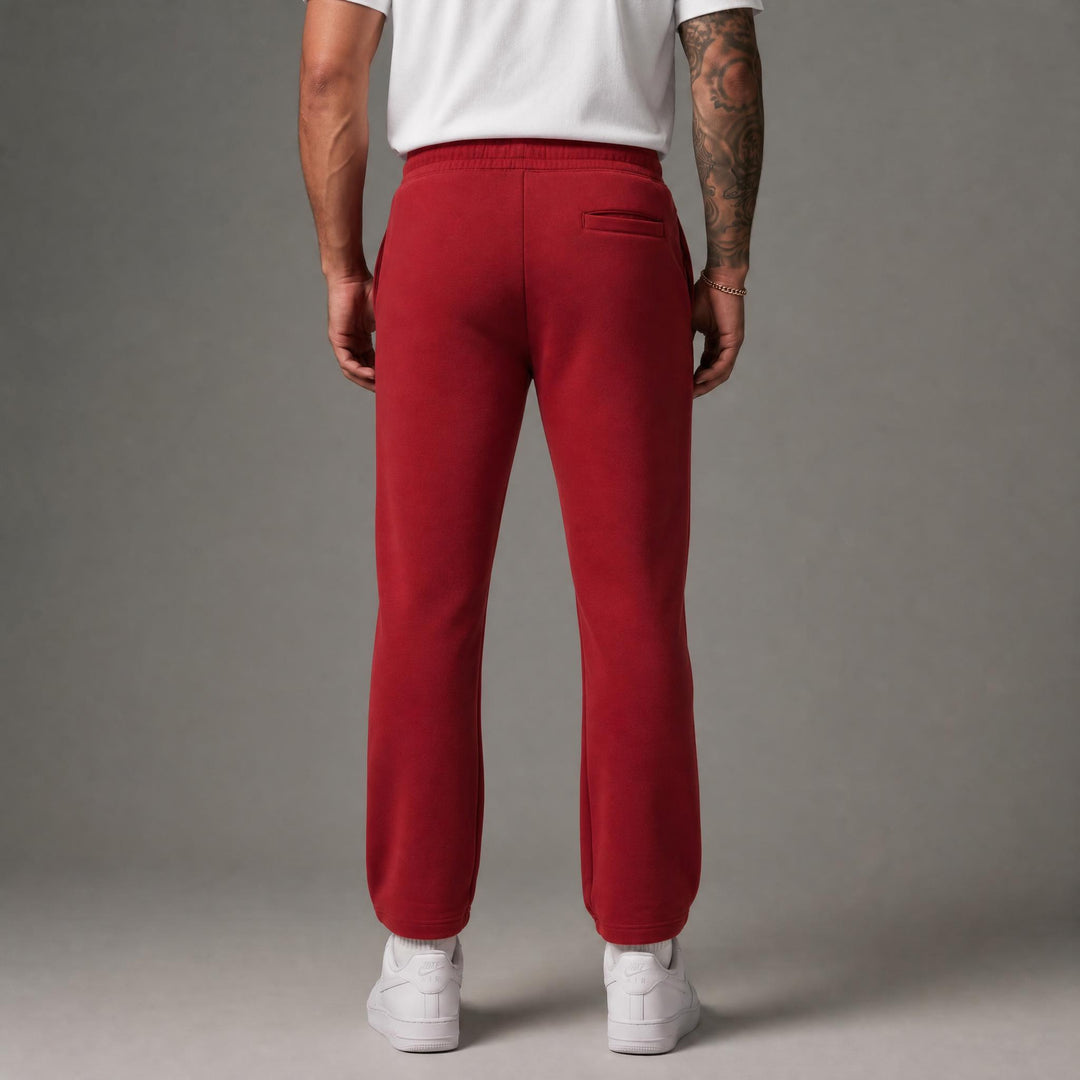 Basic Stacked Sweats - Red