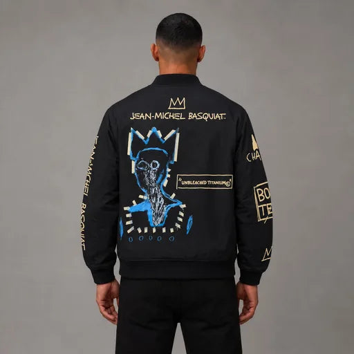 Basquiat Varsity Jacket - Men's Streetwear Varsity Jacket