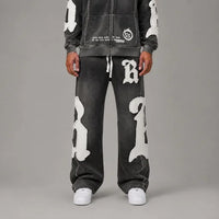 Blackletter B Sweatpants - Men's Graphic Streetwear Sweatpants