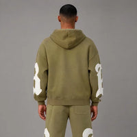 Blackletter B Zip Up Hoodie - Men's Graphic Streetwear Hoodie
