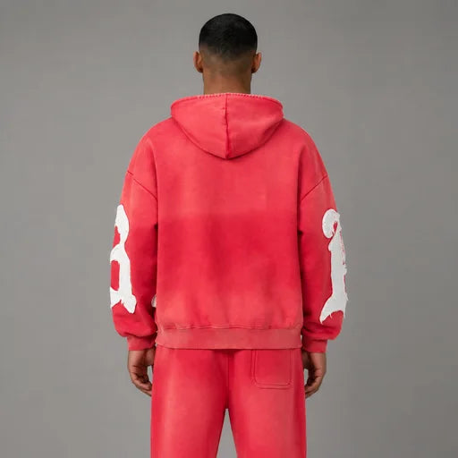 Blackletter B Zip Up Hoodie - Men's Graphic Streetwear Hoodie