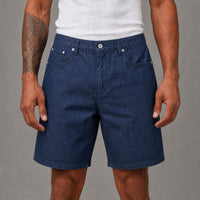 Blank Denim Shorts - Blue