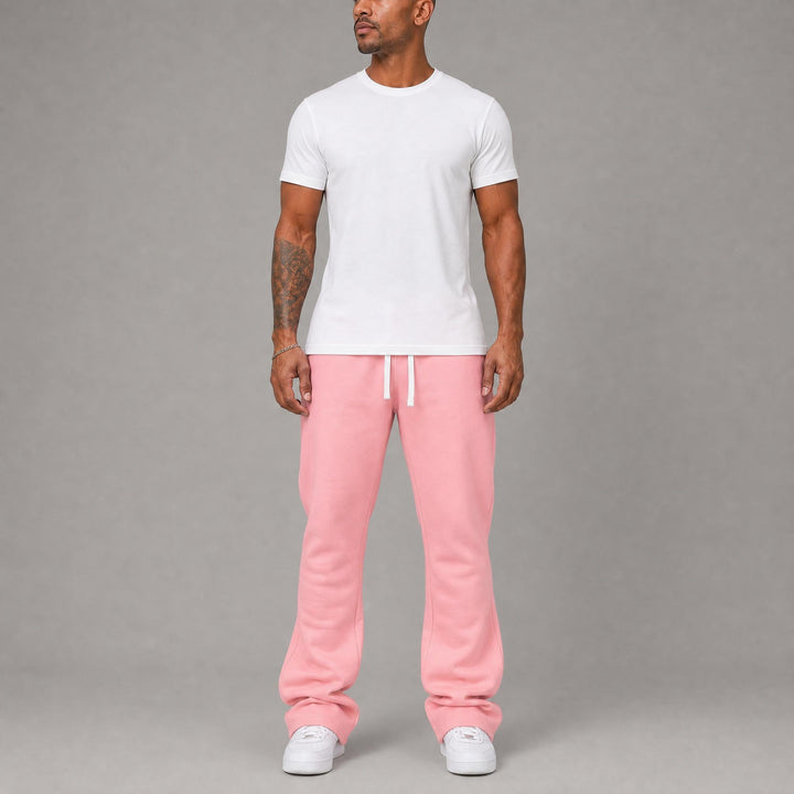 Blank Stacked Sweats - Pink
