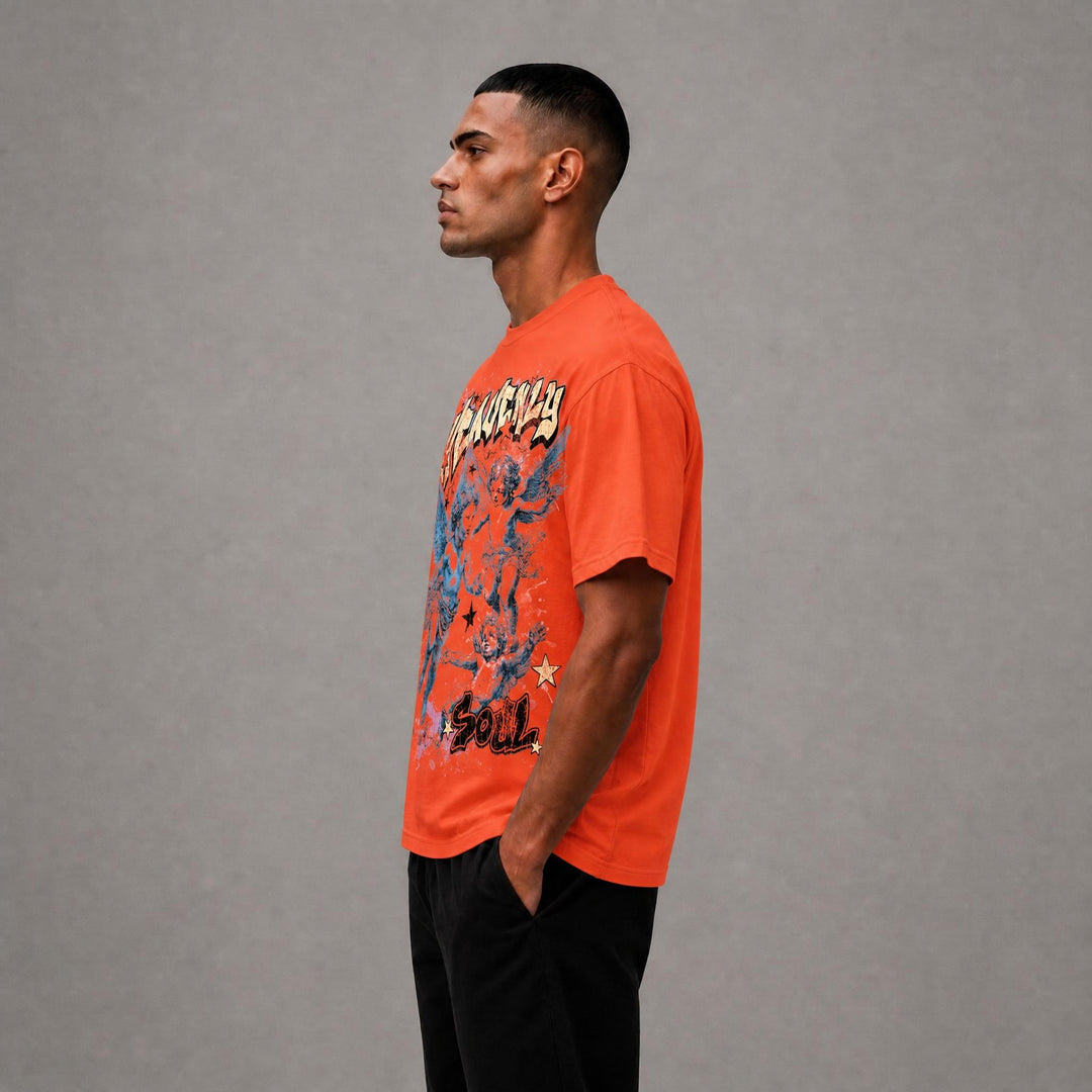 Boys Heavenly Soul Tee - Orange