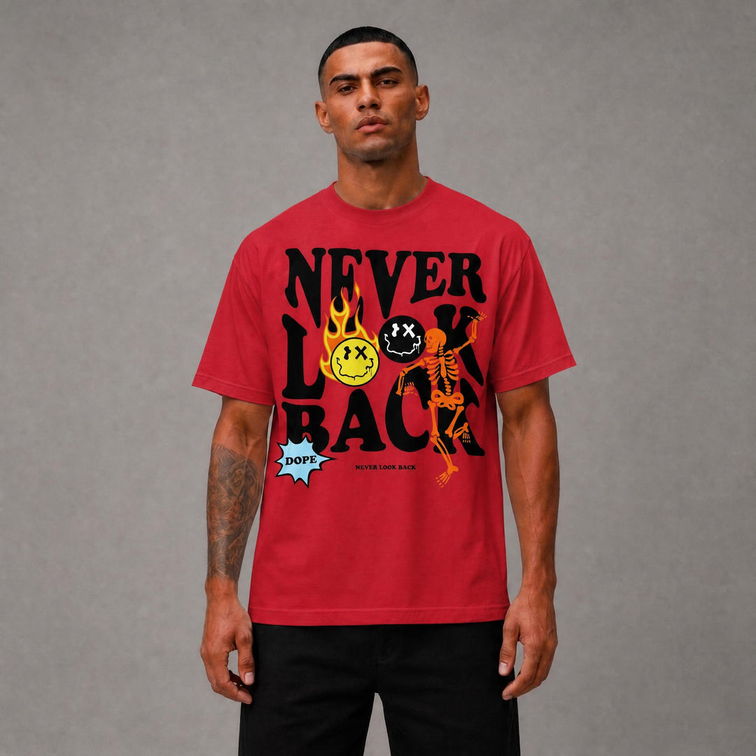 Boys Never Look Back Tee - Red