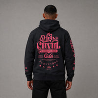 CLTVT Botanicals Hoody - Black/Red
