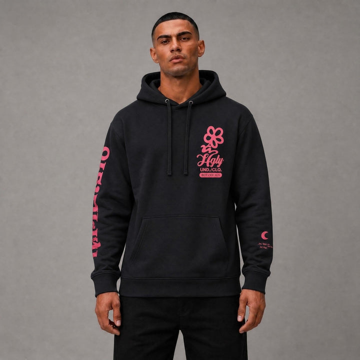 CLTVT Botanicals Hoody - Black/Red