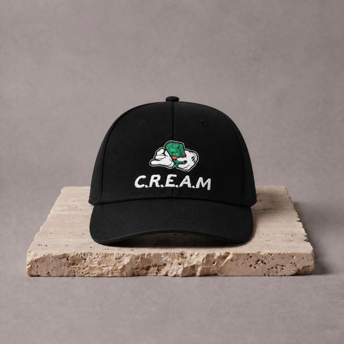 CREAM CAP - "MONEY HAND"