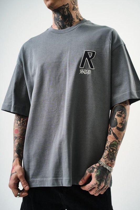 Creature Oversized Tee - Dark Gray