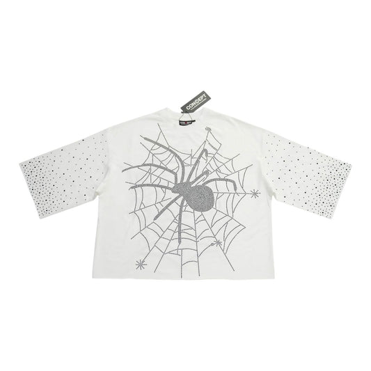 Web Cropped Tee - White