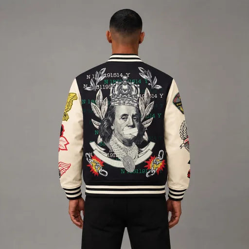 Cash Varsity Jacket - Men's Streetwear Varsity Jacket