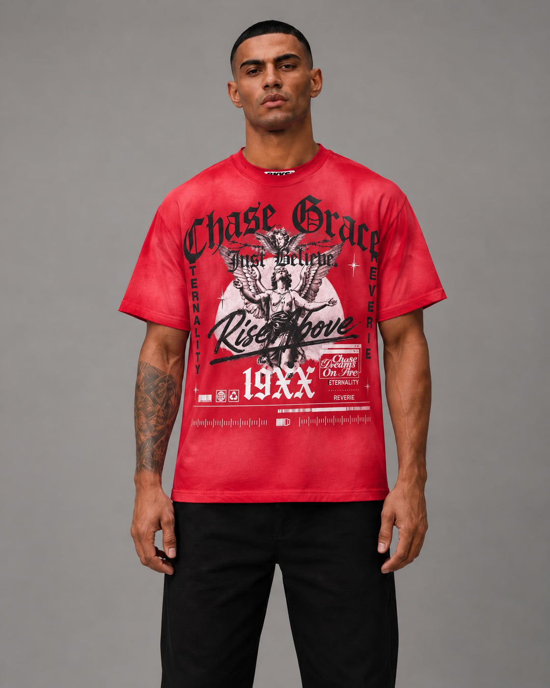 Chase Grace Cropped Tee - Men&