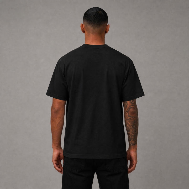 Chosen Rhinestone Cropped Tee - Black