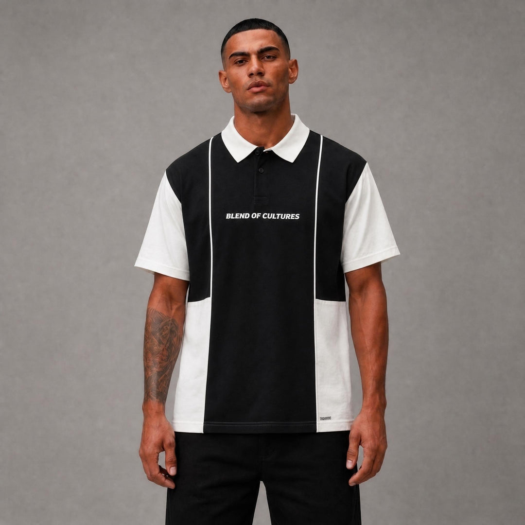 Contrast Polo - Black