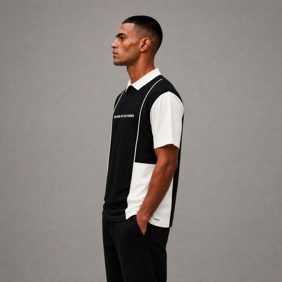 Contrast Polo - Black