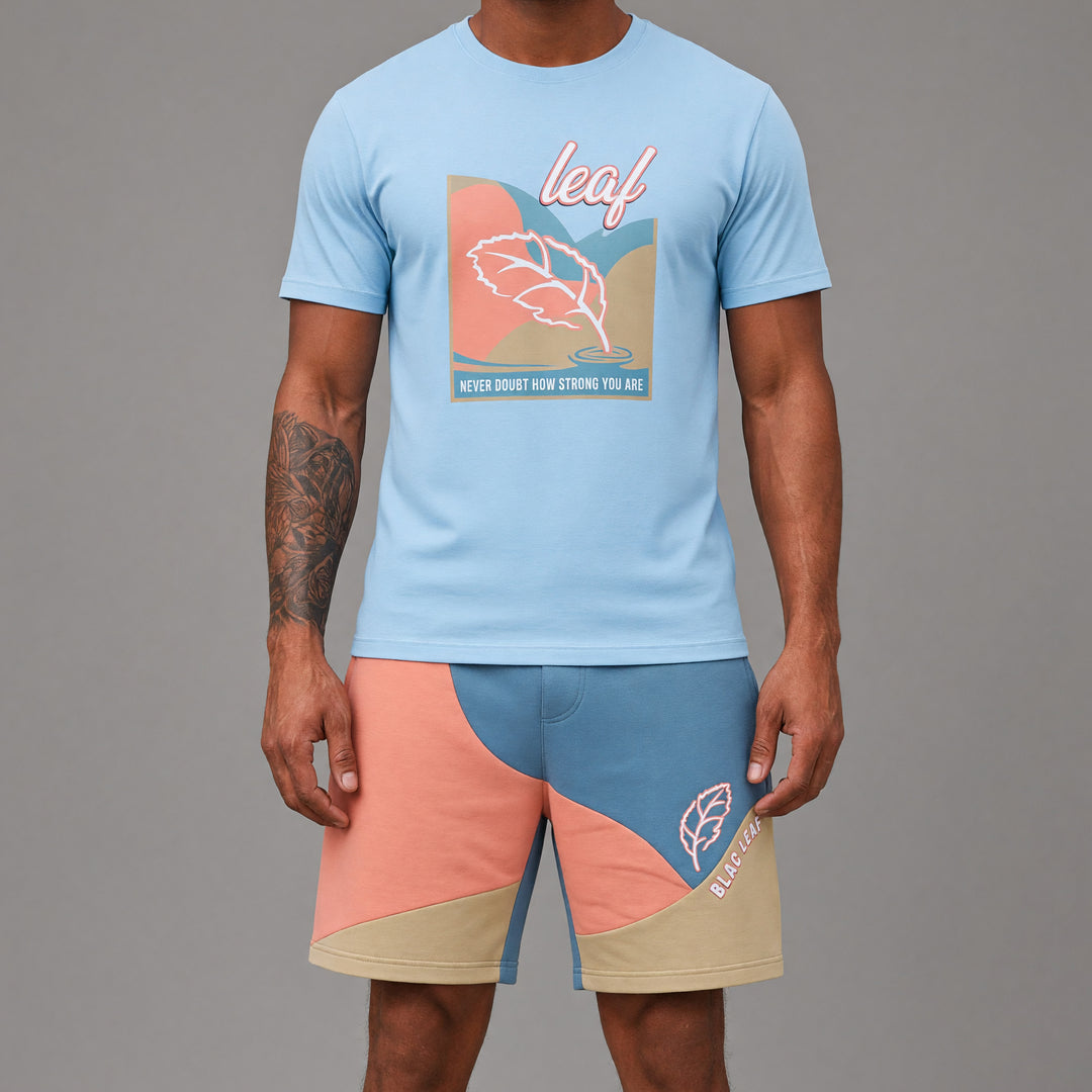 Corduroy Patch Leaf Shorts