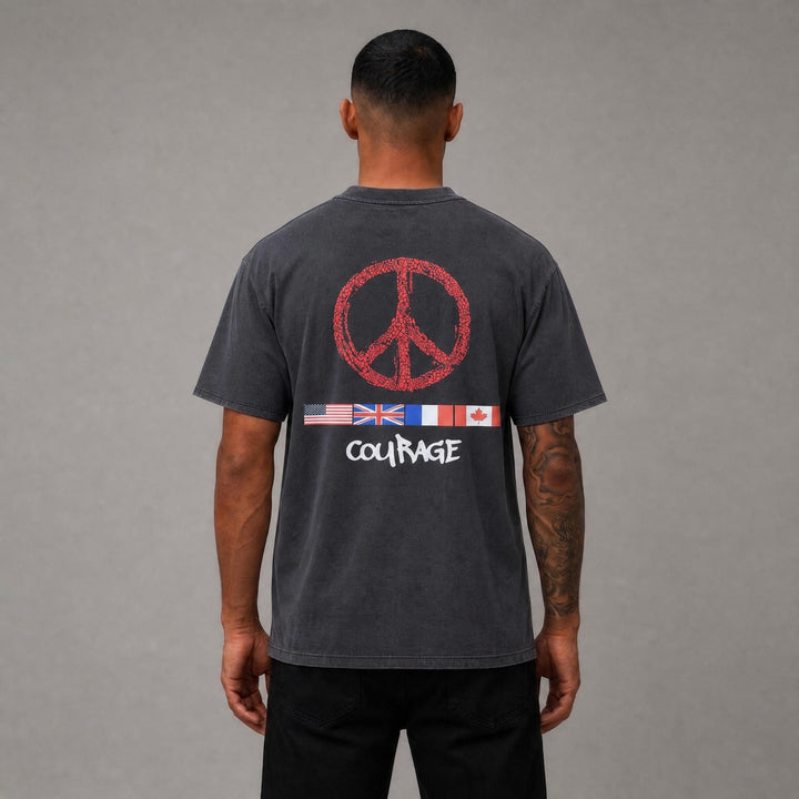 Courage Cropped Tee - Black