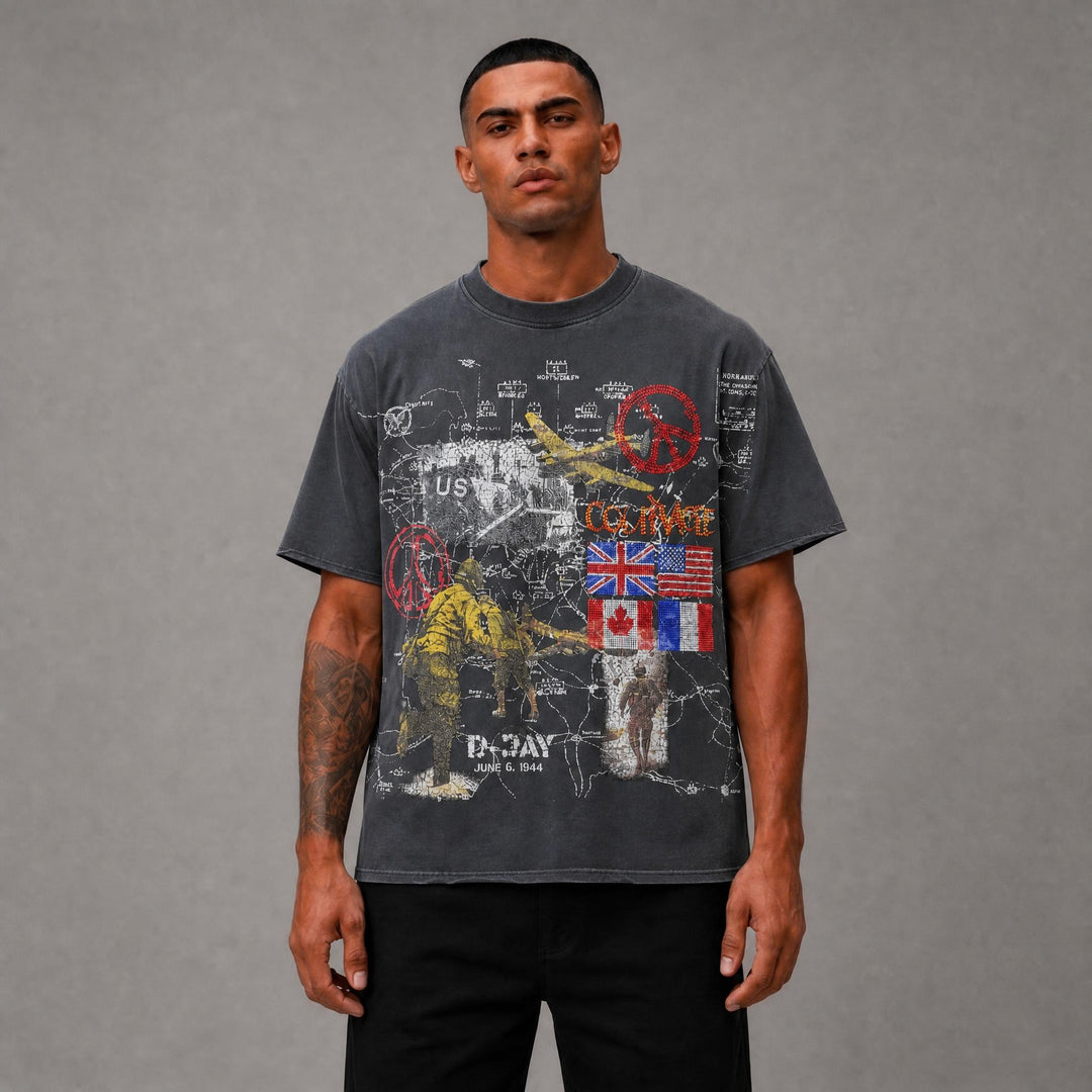 Courage Cropped Tee - Black