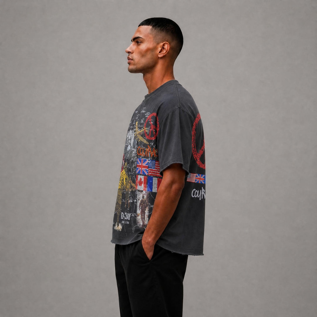 Courage Cropped Tee - Black