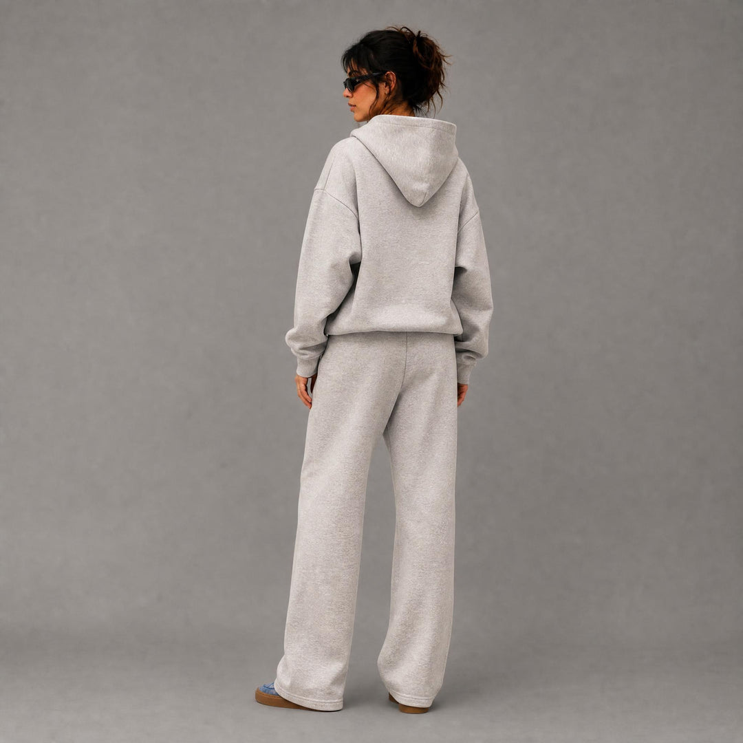 Cozy Era Zipper Hoodie - Heather Grey