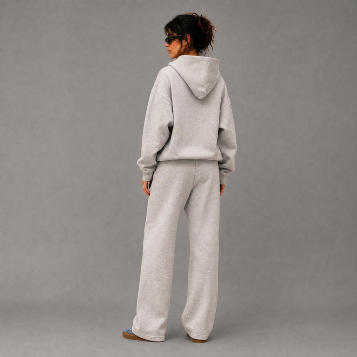 Cozy Era Zipper Hoodie - Heather Grey