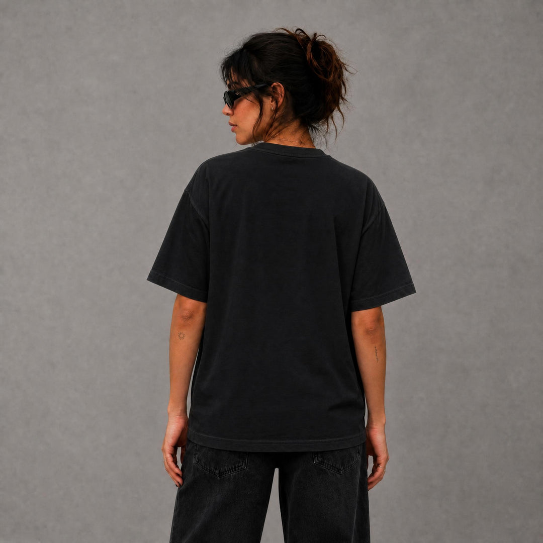 Cry Now Boxy Tee - Black