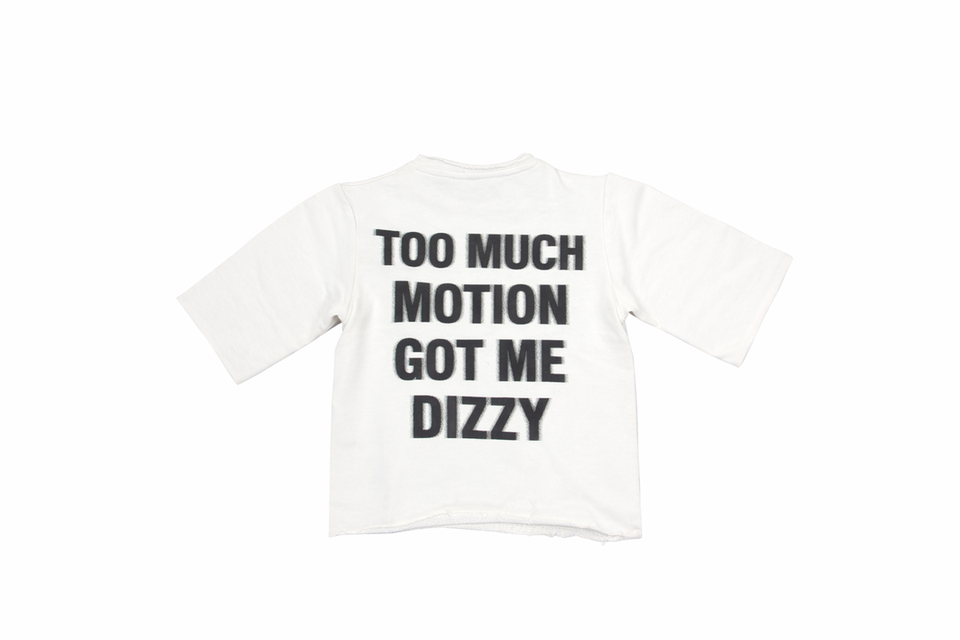 Motion Kids Cropped Tee - White