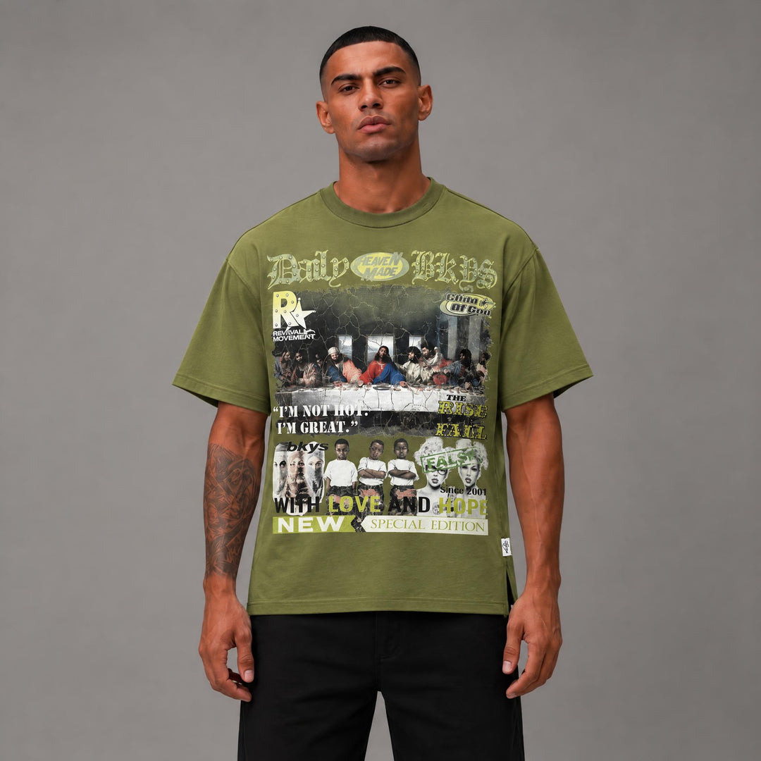 "DAILY BKYS" F-TERRY T-SHIRTS