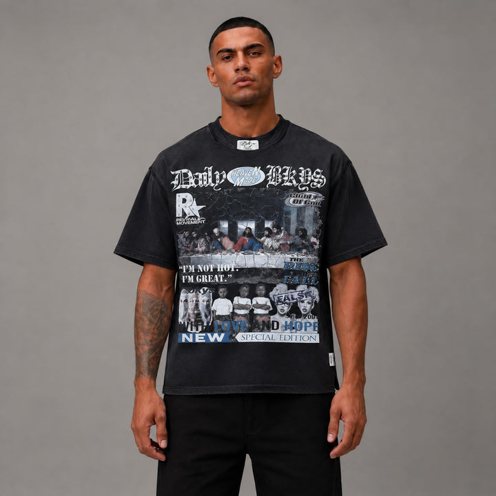 "DAILY BKYS" F-TERRY T-SHIRTS
