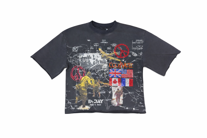 Courage Cropped Tee - Black