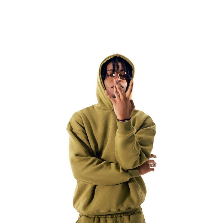 Cozy Era Pull Over Hoodie - Olive