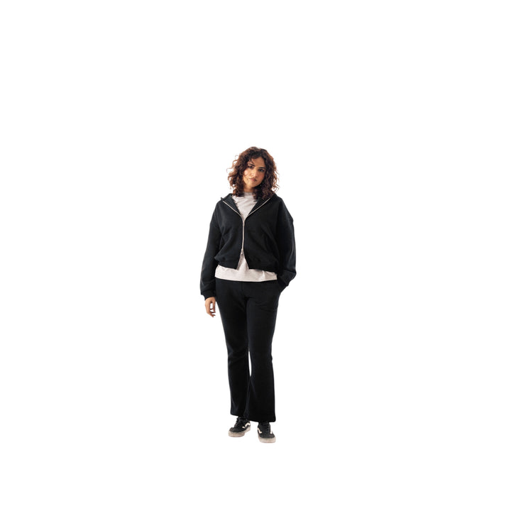 Cozy Era Zipper Hoodie - Black