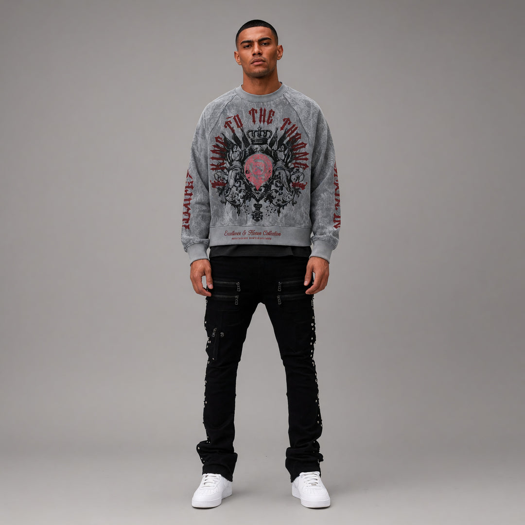Darkages Crewneck - Light Grey