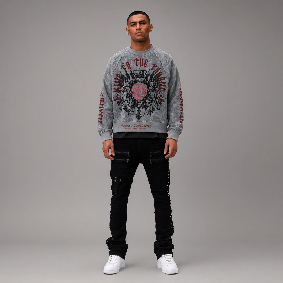 Darkages Crewneck - Light Grey