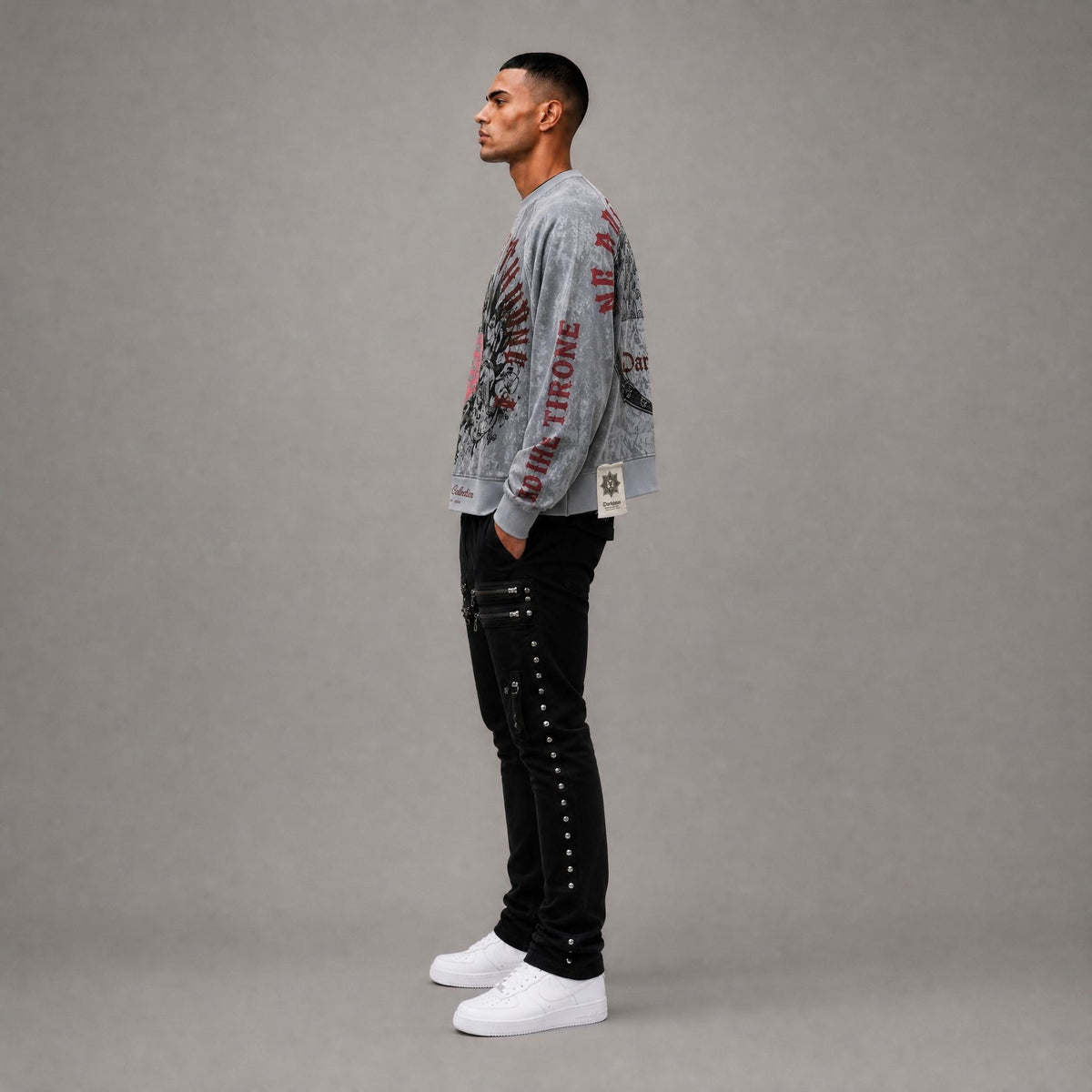 Darkages Crewneck - Light Grey