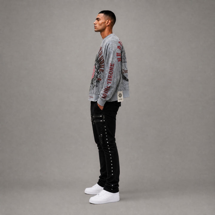 Darkages Crewneck - Light Grey