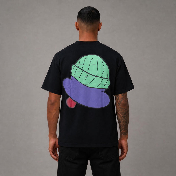 Dazed Cropped Tee - Black
